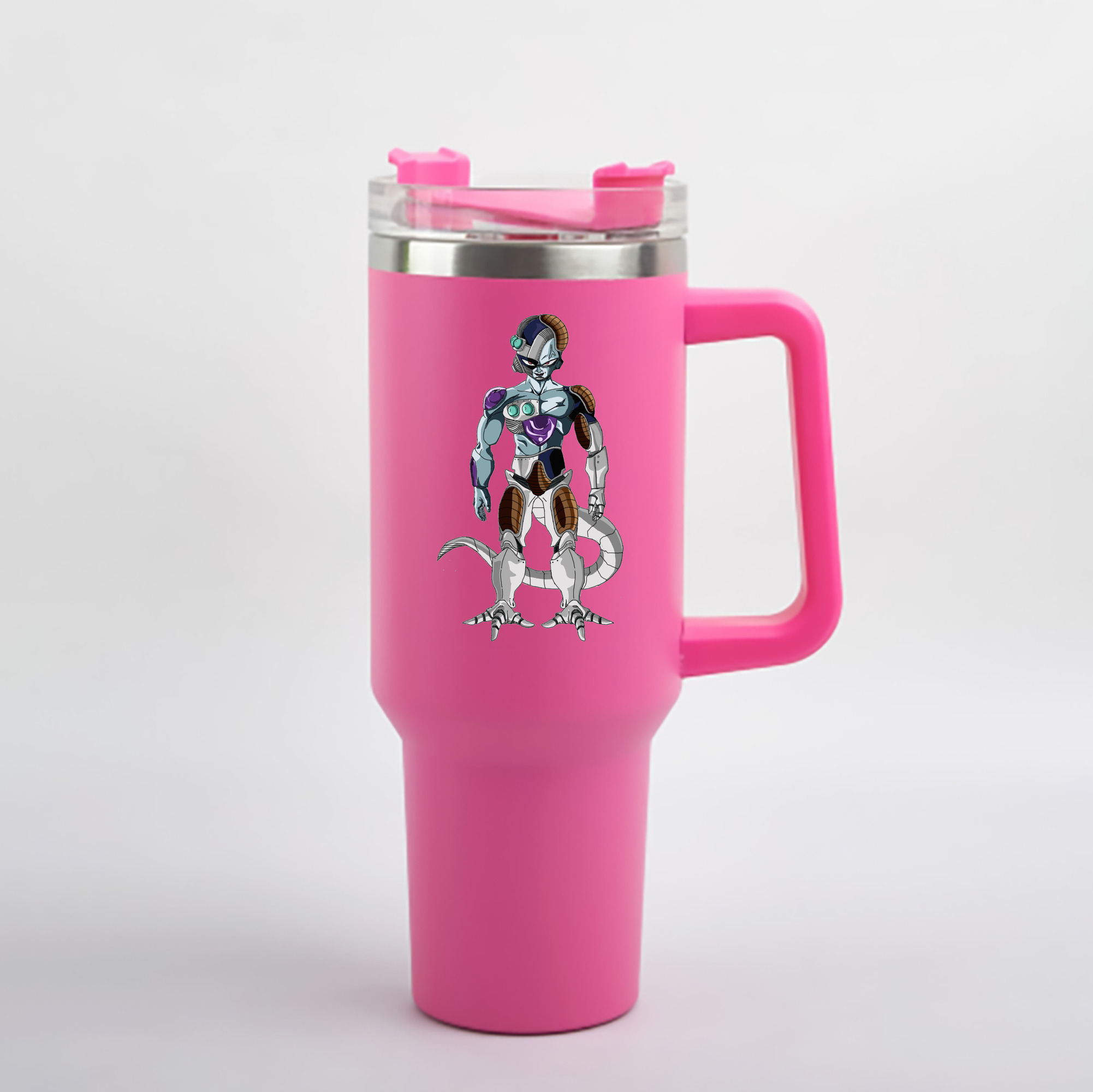 （画像用） ドラゴンボール クウラ DRAGON BALL Cooler Coora 1200mL車用タンブラー - クリスタルステッカー（プラスチックストロー付き）